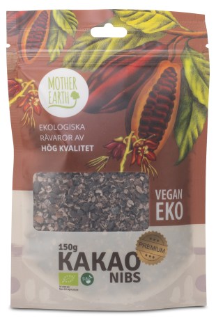 Pienoiskuva Mother Earth Kakaonibs Pangoa Premium RAW & EKO, 150 g