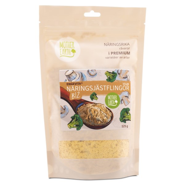 Mother Earth Engevita-ravintohiivahiutaleet + B12, 125 g
