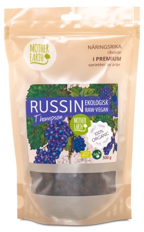 Pienoiskuva Mother Earth Rusinat Sininen Thompson Raaka & Luomu, 300 g