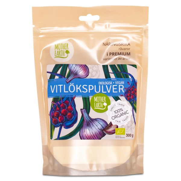 Mother Earth Valkosipulijauhe Luomu, 300 g