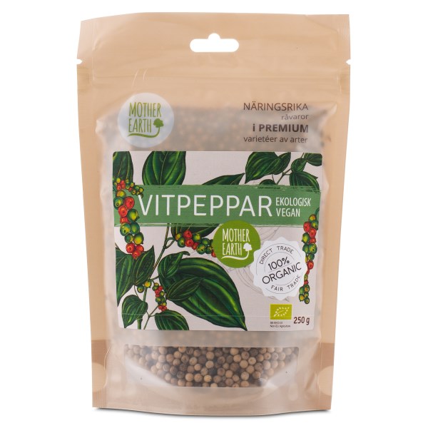 Mother Earth Valkopippuri Luomu, 250 g