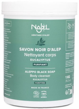 Pienoiskuva Najel Black Aleppo Soap, 1000g, Eukalyptus