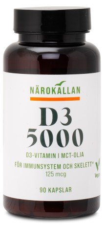 Pienoiskuva Nrokllan D3 5000 Vegan, 90 kapselia