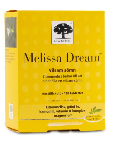 Pienoiskuva New Nordic Melissa Dream, 120 tablettia