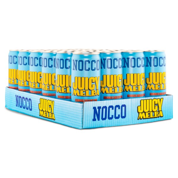 NOCCO BCAA, Juicy Melba,  Kofeiini, 24 kpl pakkaus