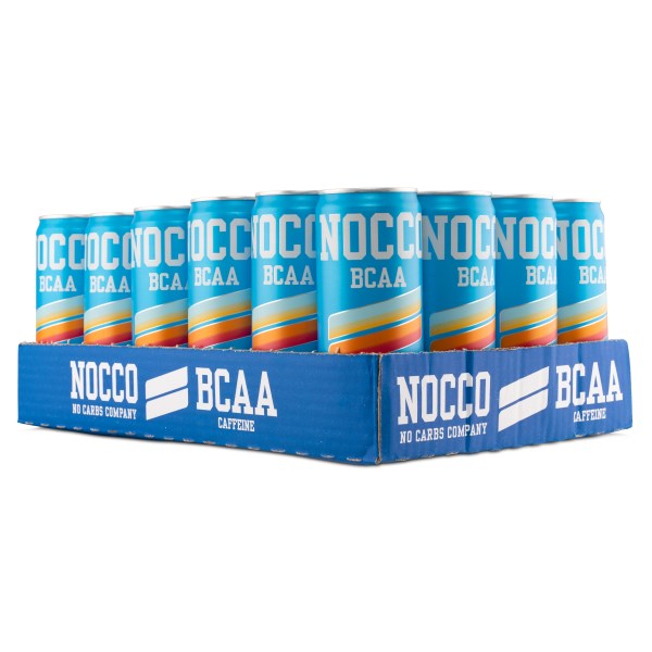 NOCCO BCAA, Sunny Soda,  Kofeiini, 24 kpl pakkaus
