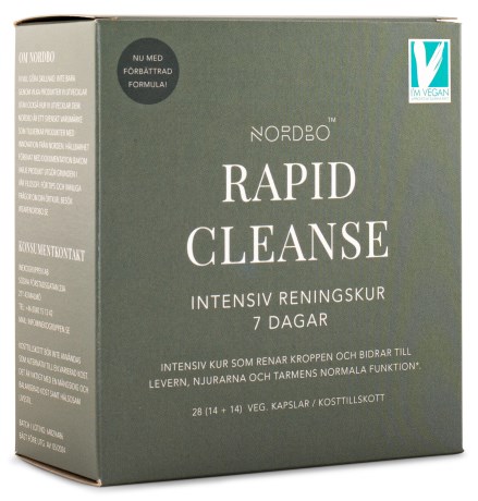 Pienoiskuva Nordbo Rapid Cleanse, 28 kaps