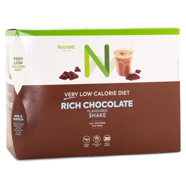 Nutrilett VLCD Shake Ruokavalionkorvike, Chocolate, 20 kpl pakkaus
