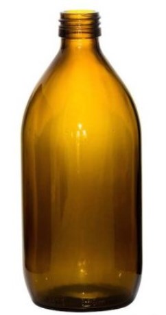 Pienoiskuva Healthwell PURE Lasipullo Ruskea, 500 ml