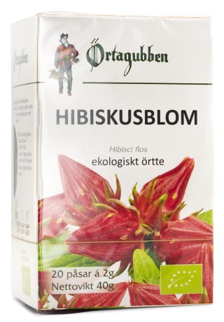 Pienoiskuva rtagubben Hibiskuskukka Tee, Luomu, 20 pussia