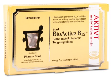 Pienoiskuva Pharma Nord BioActive B12, 60 tablettia