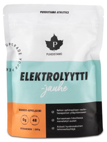 Pienoiskuva Puhdistamo Elektrolyyttijauhe, Mango & Appelsiini, 240 g