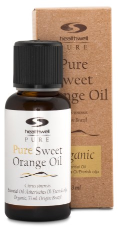 Pienoiskuva Healthwell PURE Appelsiini�ljy Luomu, 33 ml