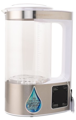 Pienoiskuva Quantum Energy H2 Hydrogen Water Can Vetyvedelle 1.8 L, T10, Valkoinen/Harjattu Metalli