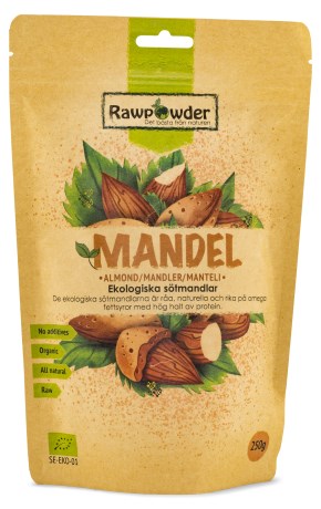 Pienoiskuva RawPowder  Mantelit, Luomu, 250 g