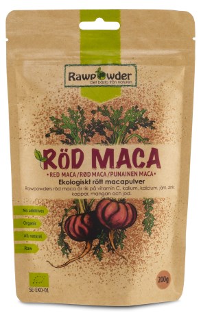 Pienoiskuva RawPowder Punaista Maca-jauhetta, 200 g