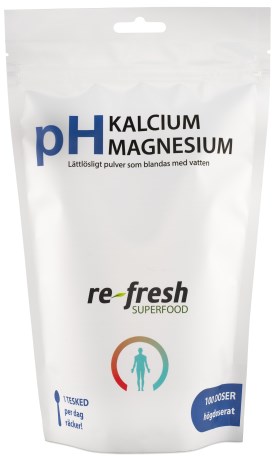 Pienoiskuva Re-fresh Superfood pH Kalcium Magnesium, 300 g
