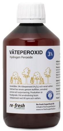 Pienoiskuva Re-fresh Superfood Vetyperoksidi 3%, 300 ml