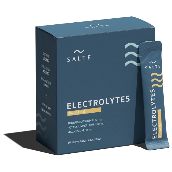 SALTE Elektrolyytit , Ananas, 30 kpl annospusseja