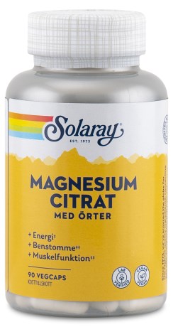 Pienoiskuva Solaray Magnesium Citrate, 90 kapselia