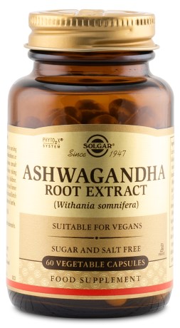 Pienoiskuva Solgar Ashwagandha Root Extract, 60 kapselia