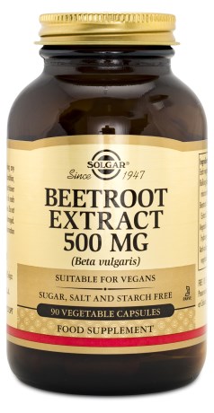 Pienoiskuva Solgar Beetroot Extract 500 mg, 90 kapselia