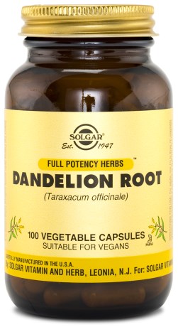 Pienoiskuva Solgar Dandelion Root / Voikukkauute, 100 kaps.