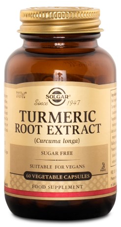 Pienoiskuva Solgar Turmeric Root Extract, 60 kapselia