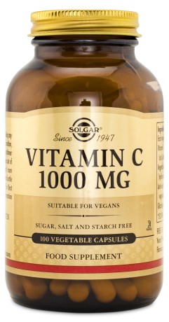 Pienoiskuva Solgar C-vitamiini 1000 mg, 100 kaps.