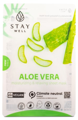 Pienoiskuva StayWell Vegaaninen Kasvonaamio, 1 kpl, Aloe