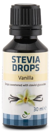 Pienoiskuva Sukrin Stevia Drops, Vanilja, 30 ml