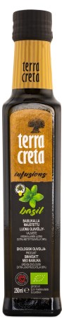 Pienoiskuva Terra Creta Bio Infusion Neitsytoliiviljy, Luomu, Basilika, 250 ml