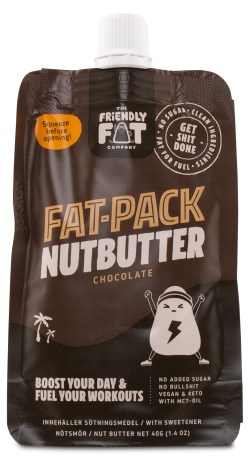 Pienoiskuva The Friendly Fat Company Fat-Pack Nutbutter, Suklaa, 1 kpl