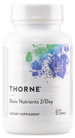 Pienoiskuva Thorne Basic Nutrients 2/day, monivitamiini kaikenikisille, 60 kapselia