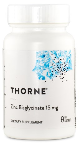 Pienoiskuva Thorne Zinc Bisglycinate 15 mg, 60 kapselia