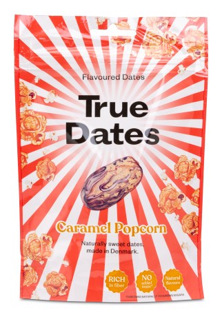 Pienoiskuva True Dates, Caramel Popcorn, 100 g