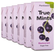 Pienoiskuva True Mints Luontaiset Pastillit, 6 kpl pakkaus, Blackcurrant