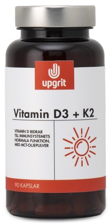 Pienoiskuva Upgrit D3 + K2-vitamiini, 90 kapselia