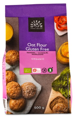 Pienoiskuva Urtekram Kaurajauho Gluteeniton, 500 g