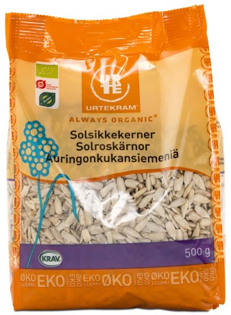 Pienoiskuva Urtekram Auringonkukansiemenet Luomu, 500 g