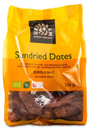 Pienoiskuva Urtekram Aurinkokuivatut Taatelit, 250 g