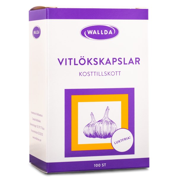 Wallda Valkosipulikapselit , 100 kapselia