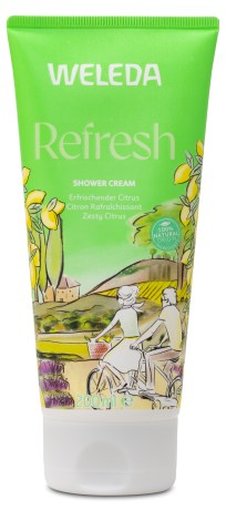 Pienoiskuva Weleda Refresh Shower Cream Citrus, 200 ml
