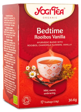 Pienoiskuva Yogi Tea Bedtime Rooibos Vanilja, Luomu, 17 pussia