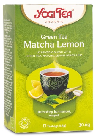 Pienoiskuva Yogi Tea Green Tea Matcha Lemon, 17 pussia