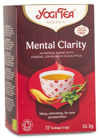 Pienoiskuva Yogi Tea Mental Clarity, 17 pussia