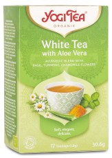 Pienoiskuva Yogi Tea White Tea With Aloe Vera, 17 pussia