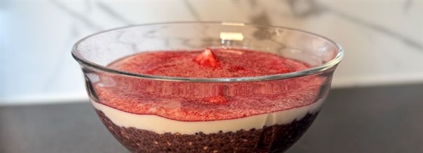 Ravinteikas chiavanukas Super Fruits -jauheella