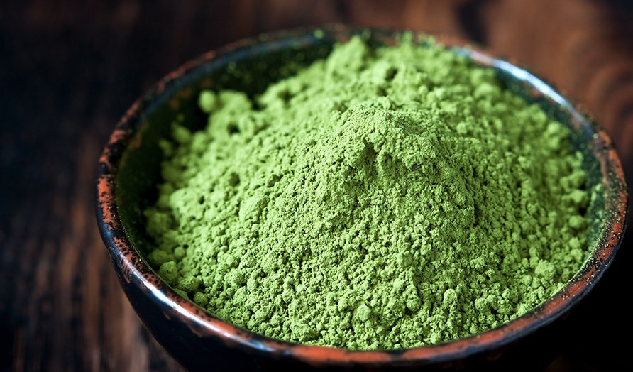 Vihreää matchajauhetta. Vihreää matchajauhetta.