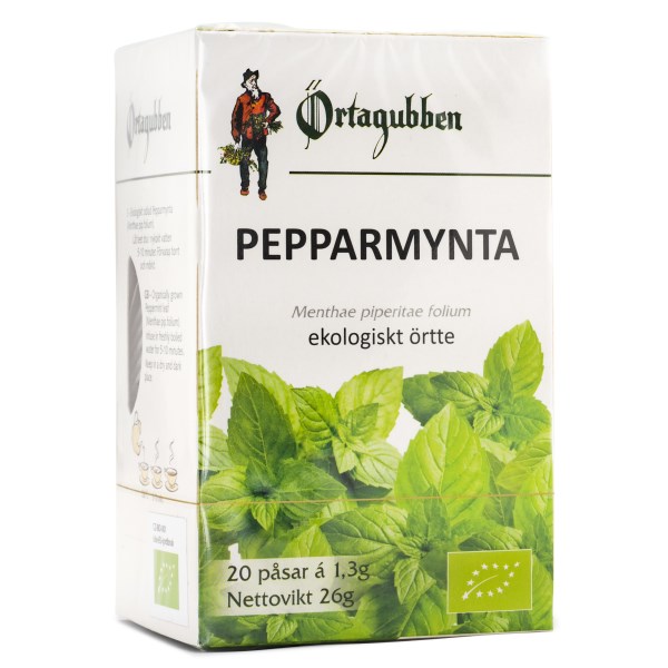 Örtagubben Piparminttu Tee, Teepusseissa, Luomu - kopia, 20 pussia